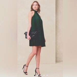 NWT Banana Republic Halter Pleated Mini Dress